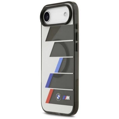 2. Etui BMW M IML Metal Buttons Tricolor Lines MagSafe na iPhone Air - szare