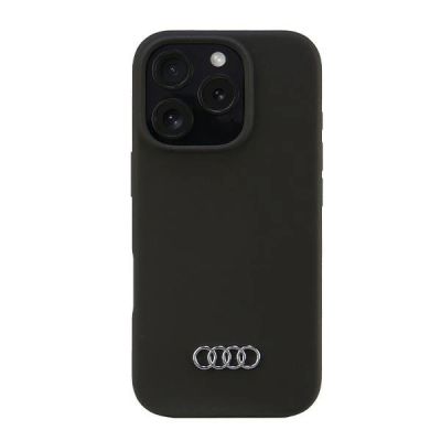Etui Audi Silicone Case na iPhone 16 Pro 6.3" - czarne