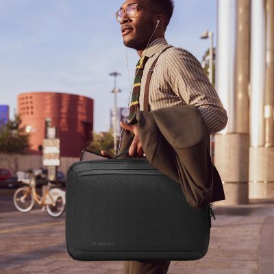 11. Plecak/torba Wozinsky Premium wodoodporny na laptopa 15,6'' z paskiem - czarny