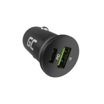 GREEN CELL ŁADOWARKA SAMOCHODOWA GC POWERRIDE NANO38 38W 6A 1X USB-C 1X USB-A
