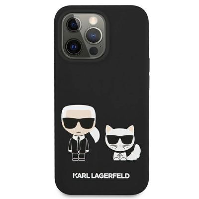 3. Etui Karl Lagerfeld Silicone Karl&Choupette na iPhone 13 Pro / iPhone 13 - czarne