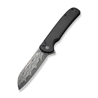 Nóż CIVIVI Chevalier II Aluminum Black Damascus
