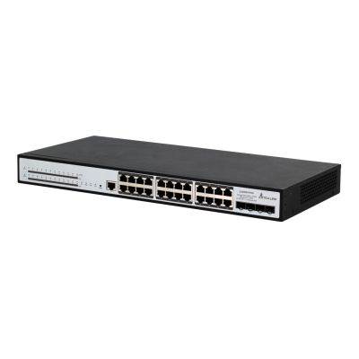 3. Extralink Switch PoE Chiron Pro 24x RJ45 1000Mb/s PoE, 4x SFP+, L3, zarządzalny, 370W