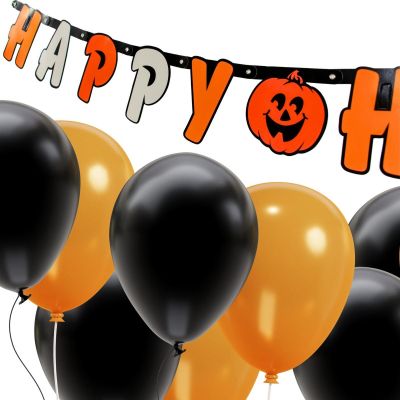 3. ZESTAW DEKORACYJNY HAPPY HALLOWEEN 14 ELEMENTÓW