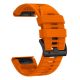 3. Pasek Tech-Protect Silicone na Garmin Fenix 5 / 6 / 6 Pro / 7 / 8 / 8 Pro / E / 9 / 9 Pro (47 mm) - pomarańczowy