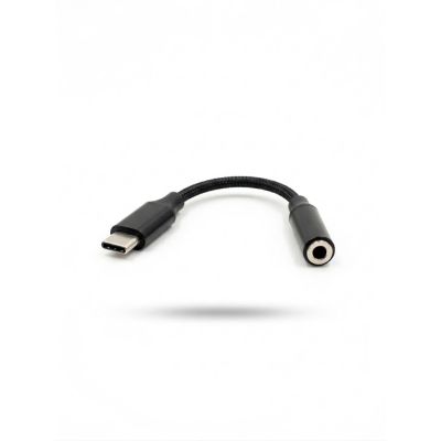 VAKOSS ADAPTER DO SŁUCHAWEK TYPE-C – MINI JACK 3.5MM TC-5681 CZARNY