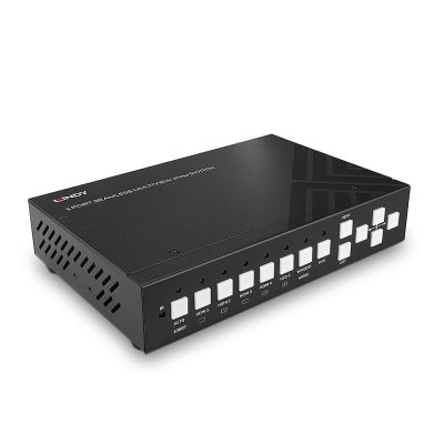 6. LINDY 5-portowy przełącznik KVM Bezproblemowy Multiview 4HDMI 1USB Typ C