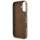 7. Etui Guess 4G Script MagSafe na iPhone 17 - brązowe