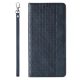 5. Magnet Strap Case etui Samsung Galaxy S23 pokrowiec z klapką portfel mini smycz podstawka niebieskie