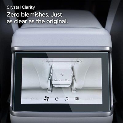 9. Szkło hartowane Spigen Glas.tR Slim na Tesla Model X 2022 / Model S 2021 - czarne