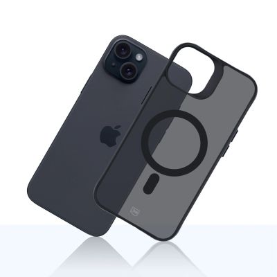 12. Etui 3mk Smoke MagCase z MagSafe na iPhone 15 Plus - półprzezroczyste