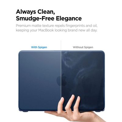 9. Etui Spigen AirSkin na MacBook Neo 13" 2026 - granatowe matowe