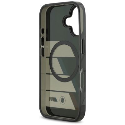 7. Etui BMW M IML Metal Buttons Tricolor Lines MagSafe na iPhone 17 - czarne