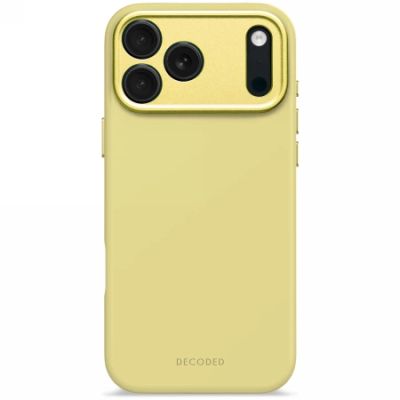 Etui Decoded AntiMicrobial Silicone Backcover MagSafe na iPhone 17 Pro Max - żółte