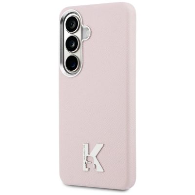2. Etui Karl Lagerfeld K Metal Logo MagSafe na Samsung Galaxy S26 - różowe