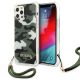 Etui Guess Camo Collection na iPhone 12 Pro Max - zielone