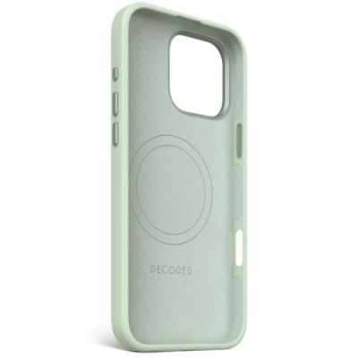 3. Etui Decoded AntiMicrobial Silicone Stacks Backcover z MagSafe do iPhone 16 Pro Max - zielone