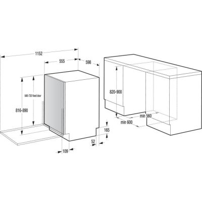 6. Zmywarka do zabudowy GORENJE GV16D5