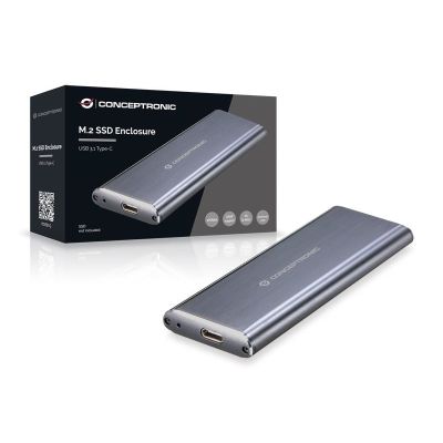 5. Conceptronic HDE01G obudowa do dysków twardych Obudowa SSD Szary M.2