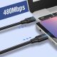 6. Kabel Ugreen US286 USB-C - USB-C PD QC 3A 480Mb/s 1m - czarny