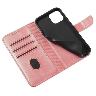 7. Magnet Case elegancki futerał etui pokrowiec z klapką i funkcją podstawki Samsung Galaxy A03s (166,5) różowy