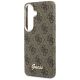 6. Etui Guess 4G Script MagSafe na Samsung Galaxy S26 - brązowe