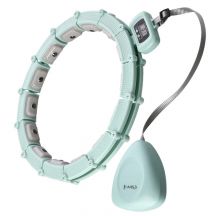 Hula hop HMS HHM14 z magnesami, obciążnikiem i licznikiem zielony