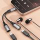 5. Adapter Dudao L13C+ 2w1 USB-C - szary