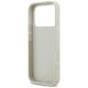 7. Etui DKNY Checkered with Printed Stripes na iPhone 17 Pro - beżowe
