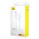 8. Kabel Baseus Explorer 100W USB-C - USB-C z inteligentnym czujnikiem temperatury 1m - niebieski