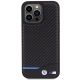 3. Etui BMW Leather Carbon na iPhone 15 Pro Max - czarne