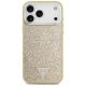 3. Etui Guess Glitter Triangle Logo MagSafe na iPhone 17 Pro Max - złote