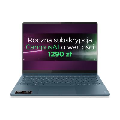 17. Lenovo Yoga 7 2-in-1 14AKP10 Ryzen AI 5 340 14.0"WUXGA Touch OLED 400nits Glossy 60Hz 16GB LPDDR5-6400 SSD512 Radeon 840M Graphics Cam 5.0MP 70Wh Win11 Tidal Teal
