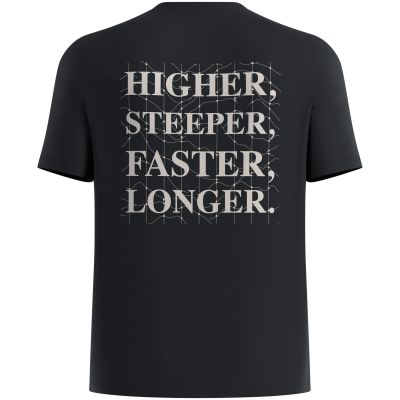 2. Koszulka z krótkim rękawem męska ODLO T-shirt crew neck s/s ESSENTIAL PRINT czarna