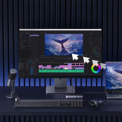 8. Przełącznik Ugreen switch USB-C USB-A 10Gb/s - szary