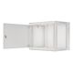 4. Szafa instalacyjna Rack wisząca 19" 9U 600x450 szara drzwi metalowe LANBERG (Flat Pack)
