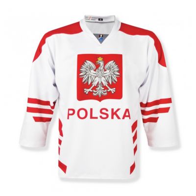3. Replika bluzy meczowej hokejowej Polska Sr