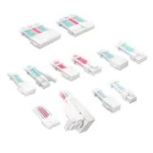 Kolink Core Pro Braided Cable Extension Kit 12V-2x6 Type 1 - Brilliant White/Neon Blue/Pure Pink