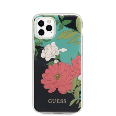 3. Etui Guess N.1 Flower Collection na iPhone 11 Pro Max - czarne