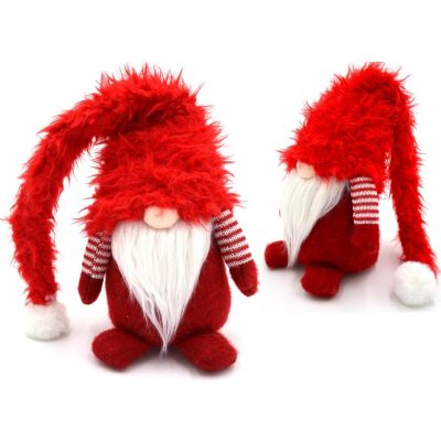 10. SKRZAT GNOM Z FUTRZANĄ CZAPĄ 86CM