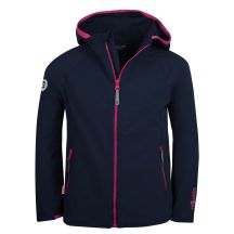 Kurtka z rozciągliwym stretchem dziecięca dla dziewczynki Trollkids Girls Kvalvika Jacket navy/magenta (329-114)