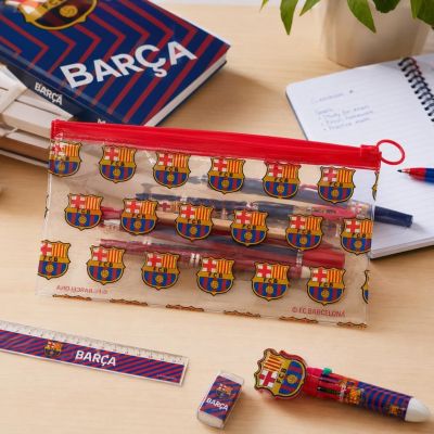 10. FC Barcelona zestaw przyborów szkolnych w saszetce  2700002517