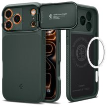 Etui Spigen Optik Armor MagSafe na iPhone 17 Pro - zielone