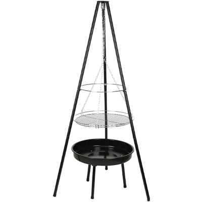 9. GRILL OGRODOWY WISZĄCY NA TRÓJNOGU 52CM