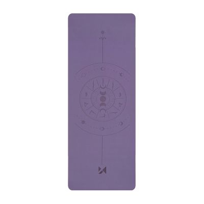 Mata do ćwiczeń Wozinsky WNSP-NKP 183 x 61 x 0,5 cm do jogi i gimnastyki z naturalnego kauczuku - fioletowa