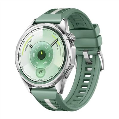 4. Inteligentny zegarek Huawei WATCH GT 6 46mm, GPS, dioda AMOLED, 1,47 cala, wodoodporny, zielony