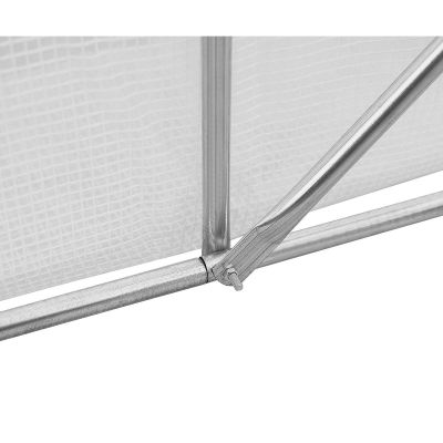 44. SZKLARNIA TUNEL OGRODOWY 200x200x200CM PE KONSTRUKCJA STAL BIAŁA