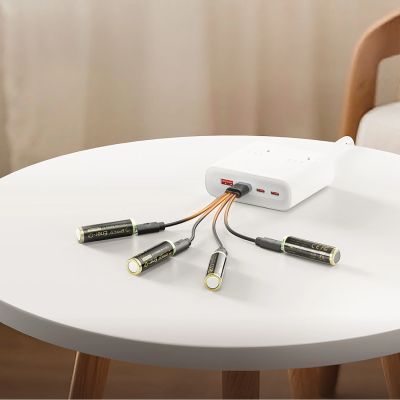 5. Bateria litowa Orico Ener-G EG5C 1,5 V 2100mWh akumulator AA USB-C z kablem ładującym 4 szt.