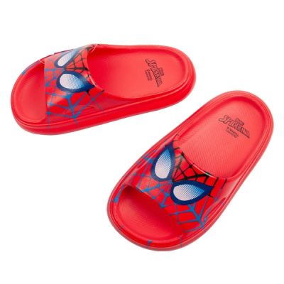 Leomil buty klapki chłopięce Spiderman lekkie bajkowe czerwone Marvel