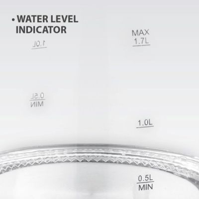 4. Czajnik elektryczny szklany 1,7L 2200W MR-063-WHITE MAESTRO